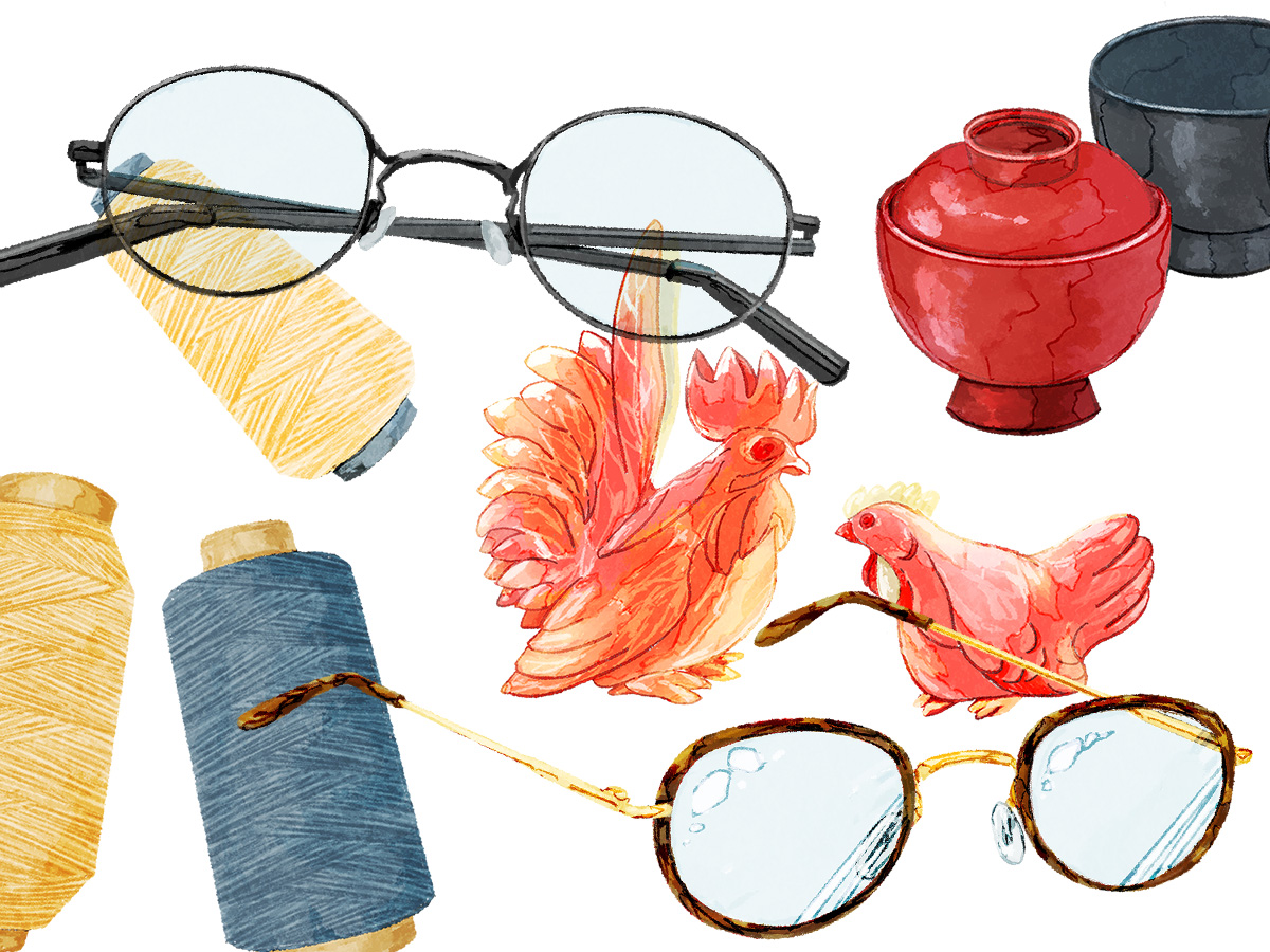 映画『おしょりん』パンフレットイラスト